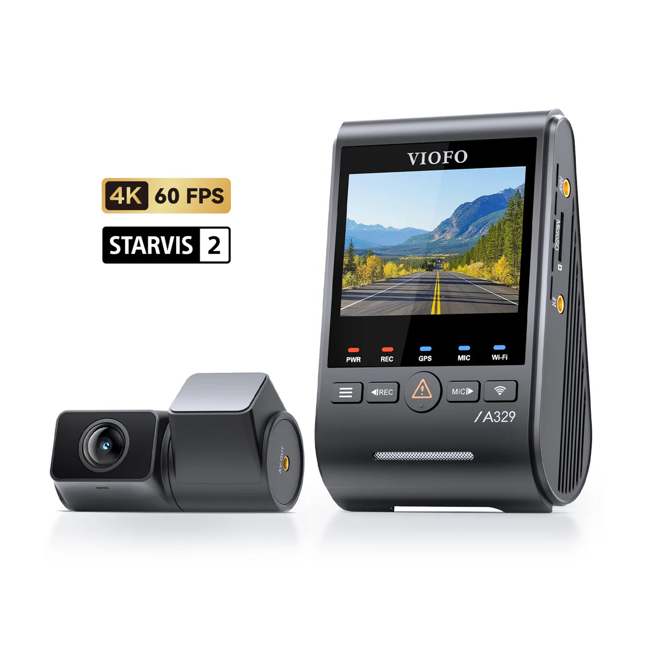 VIOFO A329S 2CH 2-Channel Dash Cam