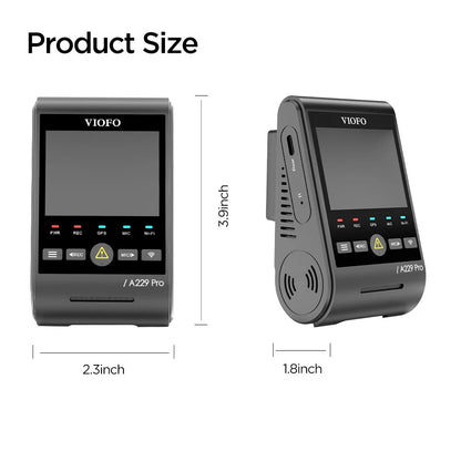 VIOFO A229 PRO 4K HDR 1-Channel Dashcam