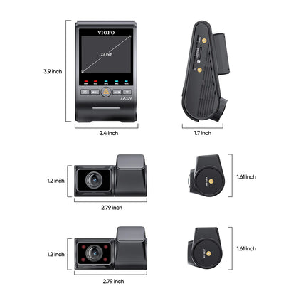 VIOFO A329S 3CH 3-Channel Dash Cam