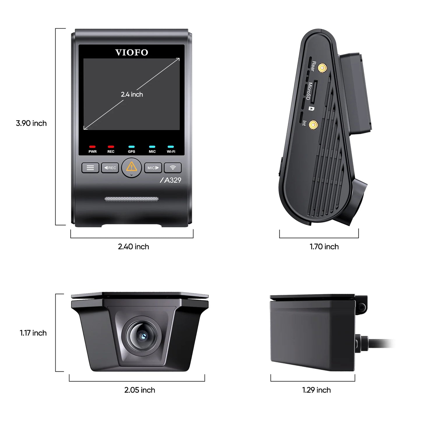 VIOFO A329SW 2CH 2-Channel Dash Cam