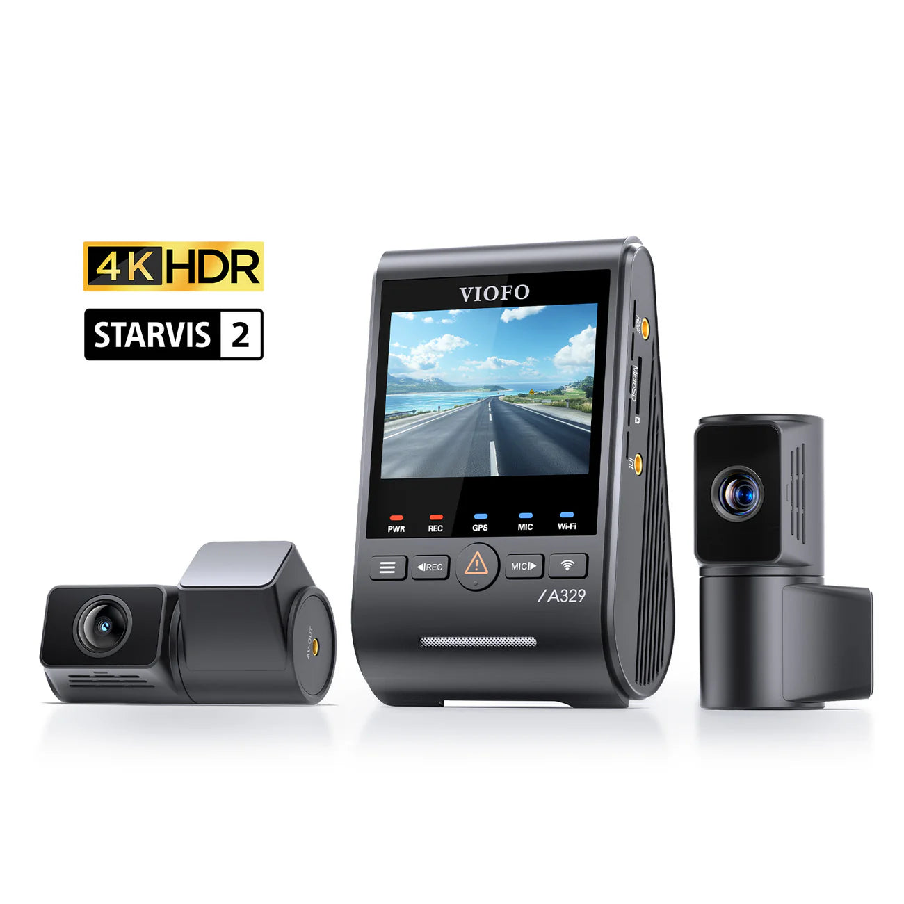 VIOFO A329T 3CH 4K  - 3-Channel Dash Cam