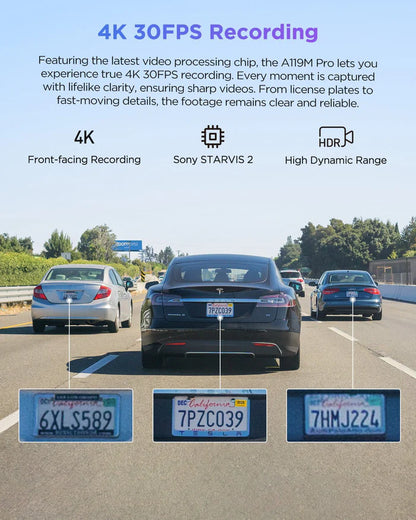 VIOFO A119M Pro 4K Mini 1-Channel Dashcam