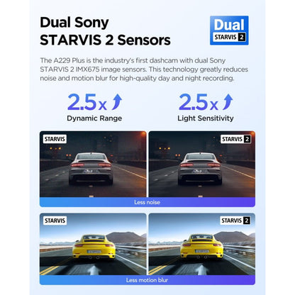 VIOFO A229 Plus 2-Channel Dash Cam
