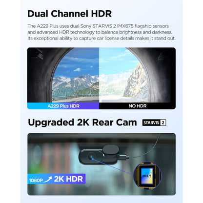 VIOFO A229 Plus 2-Channel Dash Cam