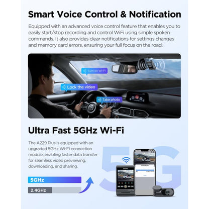 VIOFO A229 Plus 2-Channel Dash Cam