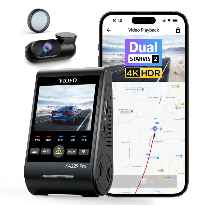 VIOFO A229 PRO 2-Channel Dash Cam