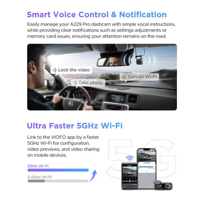 VIOFO A229 PRO 2-Channel Dash Cam