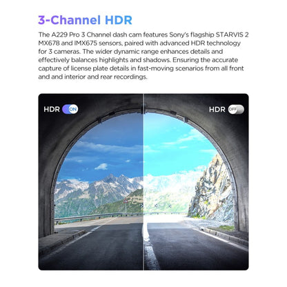 VIOFO A229 PRO 3-Channel Dash Cam