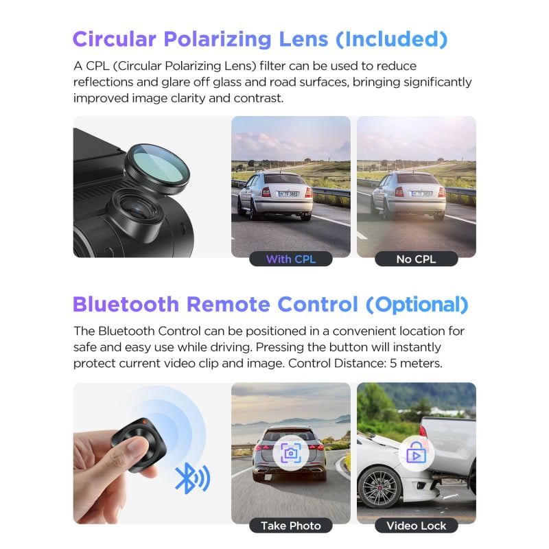 VIOFO A229 PRO 3-Channel Dash Cam