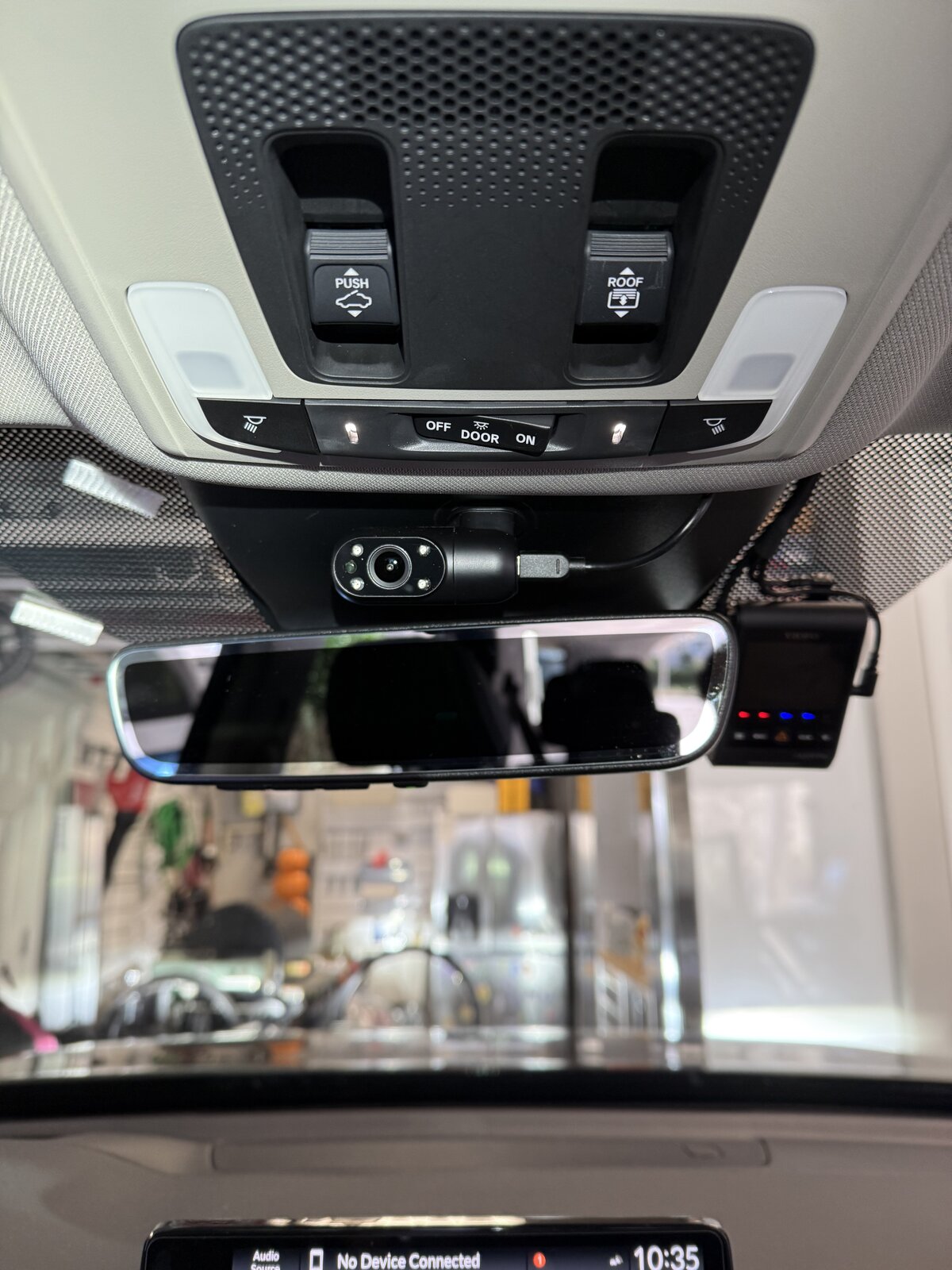 Interior and front camera install