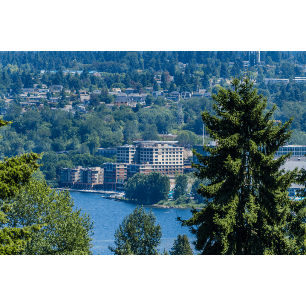 Boeing at the south end of Lake Washington in Renton, Washington.